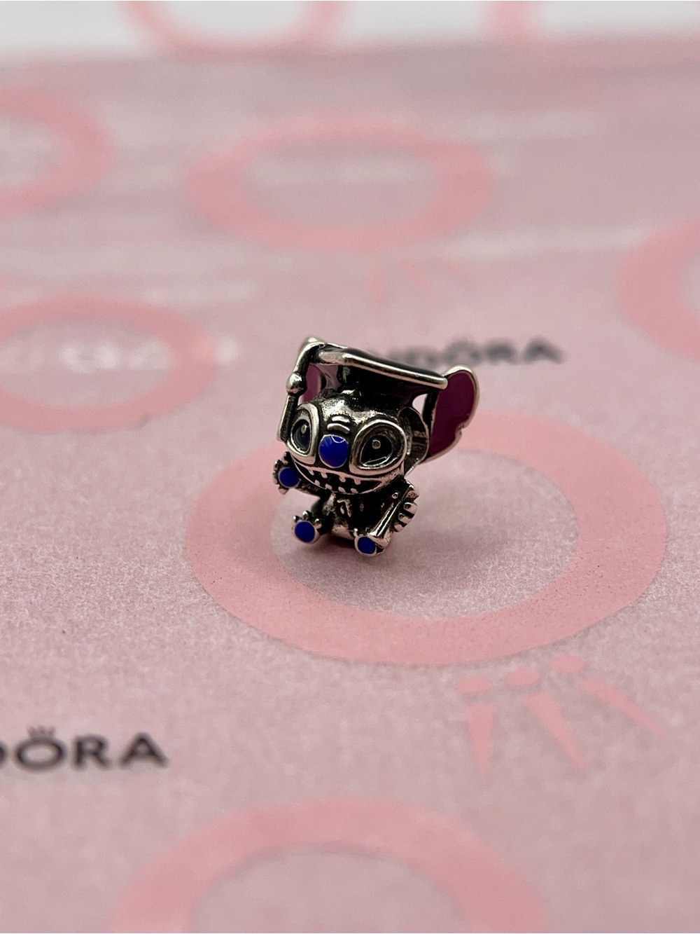 Pandora Disney Stitch Graduation Cap 2025 Proud Sterling Silver Charm 793789C01 - Picture 5 of 6
